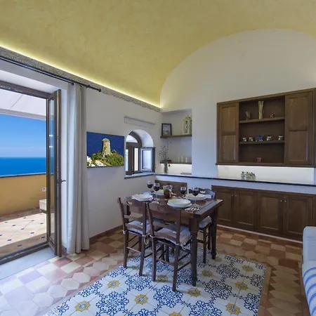 Golden Vaults 2 Floor With Terrace Stunning Sea View - 20 Stairs Lejlighed Praiano